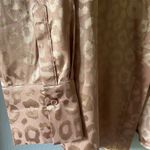 12th Tribe Gold Rush Gold Leopard Blouse Sz M Photo 4