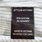 Lumière Floral Striped One Shoulder Long Sleeve Shirt Grey Multi Size S White Photo 8