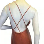 Lulus  whimsical romance pink velvet faux-wrap maxi dress slits size medium.#67 Photo 7