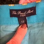 J.Crew The Pencil Skirt Turquoise Blue Green Brown White Straight Cotton 12 Photo 2