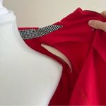 Ming Wang  Lightweight Trench Jacket in Red Full Zip Photo 9