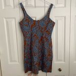 Madewell Sweetheart Mini Dress in Floral 100% Linen Blue Isle Size 4 NWT Photo 2