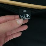 Hue  SM Black cotton stretch zipper ankle leggings Photo 4