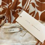 Lush Clothing NEW Lush XL Admiring You Brown White Floral Pleated Midi Dress NWT Photo 4