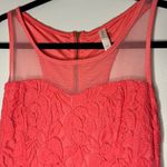 Xhilaration  Coral Pink Sleeveless Lined Lace Dress Women’s Size Large Photo 1