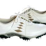 FootJoy Summer Series Leather Golf Shoes Women Size 6 White Brown NWOT Photo 0