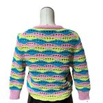 ZARA NWT STRIPED KNIT CARDIGAN CROCHET BLOGGERS FAV MULTICOLOR Photo 13