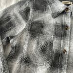 Ci Sono Grey Ultrasoft Knit Plaid Flannel Photo 2