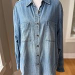 Vintage Partners Light Blue 100% Cotton Denim Jean Shirt Size Large Photo 5