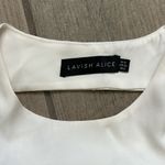 Lavish Lice Lavish Alice ivory tie back short sleeve top Photo 2