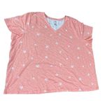 Sonoma  the everyday tee bright coral with floral pattern size 4X Photo 5