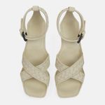 Bottega Veneta New  Platform Sandals - Antique /
Cream Leather - EU 37.5 Photo 1