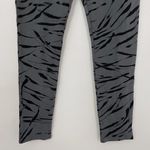 Rachel Zoe New Zebra Stripe Print High Rise Ponte Legging Grey Black Photo 3