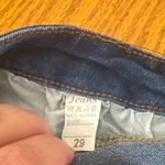 None Blue Stretch Skinny Jeans with Animal Print Accents Photo 3