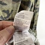 American Eagle Soft & Sexy Plush Green Camo Long Sleeve Knit Crewneck Shirt M Photo 6