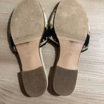 Van Eli Sandals 7.5 M Beige Black Embroidered Slip On Comfort Casual Shoes Tan Photo 4