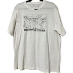 DETECTIVE CONAN size large pullover white short sleeve t Photo 0