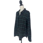 Jenni Kayne Forest Plaid Flannel Shirt Green Size XXL Photo 6