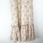 Floral Lace Trim Tie Should Straps Back Zipper Maxi Dress 7/8 Photo 11