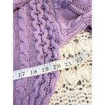 Aeropostale Small Purple Cropped Cable Knit Sweater Photo 5
