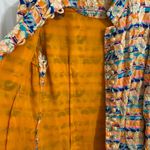 Gorgeous vintage lined coat/jacket funky fabric Orange Size 8 Photo 4