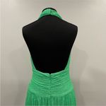 Tadashi Shoji  Sho Sasha Halterneck Gown Lime Green 10 Photo 5