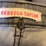 Rebecca Taylor  Gray Animal Print Stretchy Jeggings Size 4 Photo 5