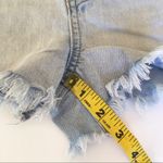 RSQ  Vintage High Rise Light Wash Blue Denim Jean Shorts Raw Hem Size 25 / 1 Photo 11