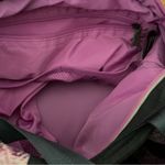 Athleta gym overnight bag duffle travel medium black and pink and purple Photo 8