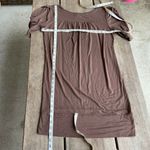 Bump Couture Maternity Top Dress Size Medium Brown Short Sleeve Tunic Womens Photo 5