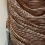Anthropologie  Maeve Rose Gold Shimmer Ruffled Metallic Tube Top Plus Size 3X Photo 9