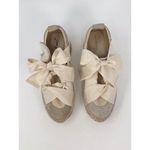 Free People Chapmin Womens Shoes Beige Suede Espadrille Sneaker Chunky 38 US 7.5 Photo 3