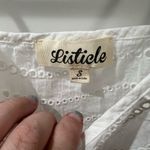 Listicle White Cropped Ruffled Camisole Photo 2