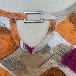 Vibrant Purple and Orange Graphic Short Sleeve Tee Size L Photo 5