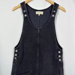 PacSun Black Washed Denim Overall Mini Dress Size S Photo 3