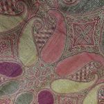 Pashmina Womens  Silk Scarf Shawl Paisley Green Pink Hippie Boho Ethnic Photo 1