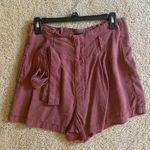Abercrombie & Fitch Terracotta High Waist Belted Shorts Photo 1