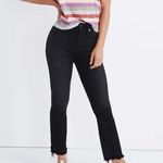 Madewell Curvy Cali-Demi Boot Jeans in Berkeley Black Chewed Hem Edition Size 26 Photo 0
