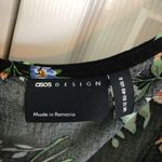 ASOS Design Black Floral Button Down Midi Dress Size US 8 Photo 7