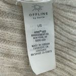 Aerie  Hooded Ribbed Cropped Sweater Size Large‎ EUC Photo 2
