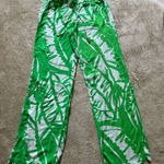 Lilly Pulitzer Women's Rayon Palazzo Boom Boom Tropical Wide Leg Pants Sz Xs Photo 0