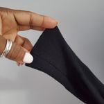 Allegra Gold Black Lace Up Back Sweater S Photo 6