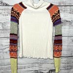 Free People  Prism Long Sleeve Cowl Neck Sweater Aztec Boho XS Photo 2