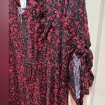Torrid vneck short sleeve red and black print dress size 3X plus NWT Photo 2