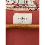 Wilfred  Aritzia Molly Babydoll Midi Dress M Long Sleeve Floral Flowy Peachy Pink Photo 5