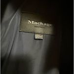 Mackage  Leather Sleeves Navy Blue/Black PUFFER Jacket Size XS EUC Photo 14