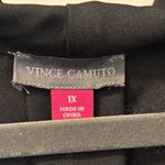 Vince Camuto Luxe Crepe De Chine Elegant Black Sleeveless Top Size 1X Photo 2