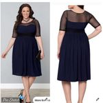 Kiyonna Twirl and Swirl Cocktail Dress Navy Black Size undefined Photo 1