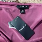 Torrid NWT  Mini Studio‎ Knit Surplice Dress  Boysonberry Size 1 Photo 8