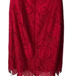 House Of CB Red Mialy Lace Halter Mini Dress Size Medium EUC Photo 5